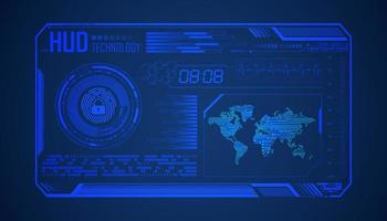 Modern HUD Technology Background vector