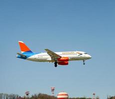 Sochi, Russia - April 22 , 2022 Azimuth Airlines, Sukhoi SuperJet 100-95B photo