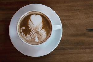 Coffee art cappuccino creation photo