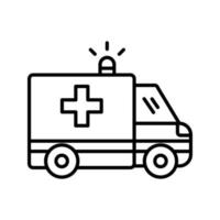 icono de vector de ambulancia