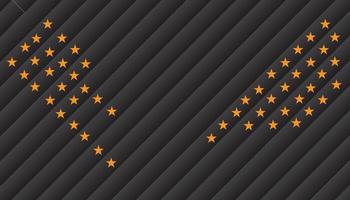 Black  Star Pattern Background Design vector