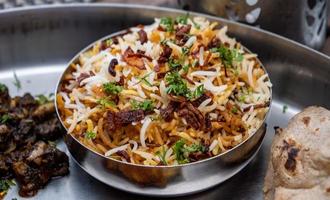 Sheep meat biryani photo