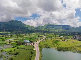 Road through the valleys in Malshej ghats Maharashtra photo