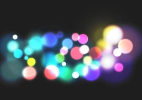 Bokeh colorful round lights for festival night parties.bubble blur vector background.