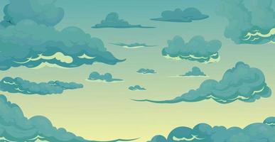 clouds on blue sky background vector