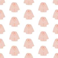Seamless pattern with cute artificial fur coats. vector illustration