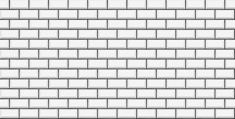 Subway tile seamless pattern.Wall with brick texture. Vector geometric background design