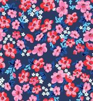 Seamless floral background for decoration, textile, design, and scrapbook. Vector file.