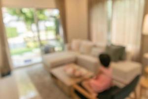 living room interior blurred background photo