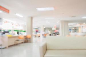 Abstract blur hospital clinic medical interior background photo