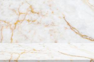white marble table with natural wall texture background for mockup product display template photo