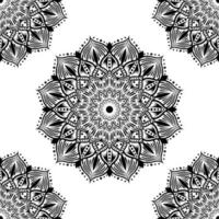 Mandala seamless pattern vector design