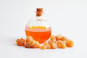 Frankincense or olibanum aromatic resin used in incense and perfumes. photo