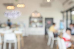 cafe restaurant interior blur for background photo