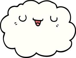 doodle character cartoon cloud vector