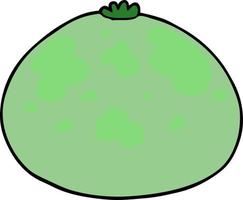 doodle cartoon squash vector