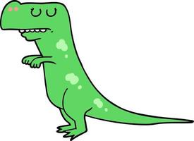 doodle character cartoon dinosaur vector