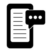 Perfect design icon of mobile chat vector