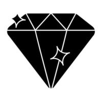 Trend design icon of diamond vector