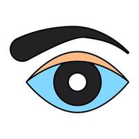 Modern design icon of eyebrow vector