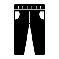 icono de diseño editable de pantalones vector