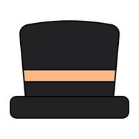 A unique design icon of hat vector