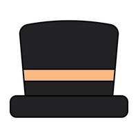 A unique design icon of hat vector