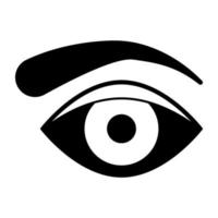Modern design icon of eyebrow vector