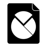 An icon design of business report vector