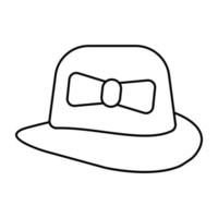 un icono de diseño único de sombrero vector