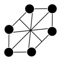 Modern design icon of lattice vector