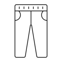 Editable design icon of pants vector