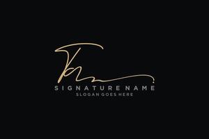 Initial TA Letter Signature Logo Template elegant design logo Sign Symbol template vector icon