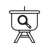 Searching Presentation Vector Icon