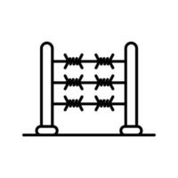 Barbed Wire Vector Icon