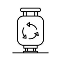 Gas Cylinder Vector Icon