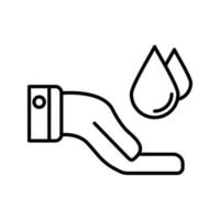 Save Water Vector Icon