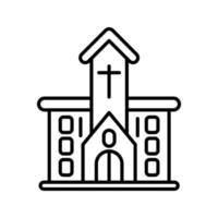 icono de vector de iglesia