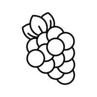 icono de vector de uvas