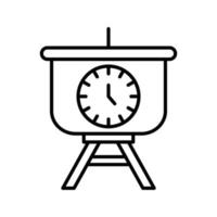 Time Manage Presentation Vector Icon