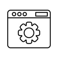 Web Settings Vector Icon