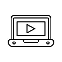 icono de vector de tutorial de vídeo