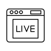 Live Vector Icon