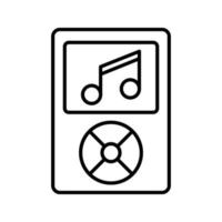 icono de vector de reproductor de música