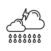 icono de vector de tormenta