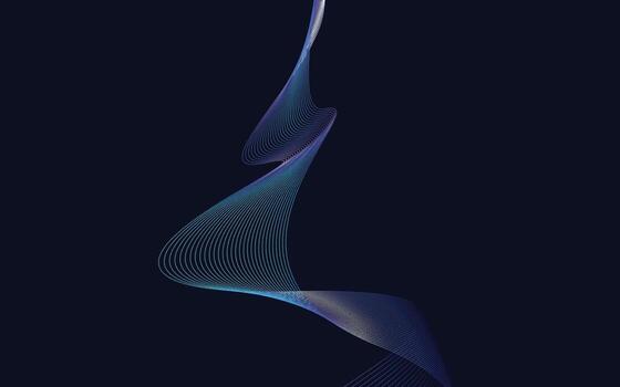 Fondo de onda abstracto vectorial. fondo de ondas degradado azul vector