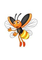 Vector Firefly Cartoon Character Vector