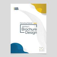 Abstract Brochure Design. Liquid Shape Blob Design Element. Marketing Material vector