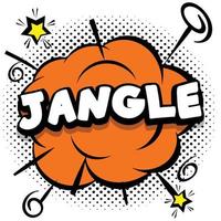 jangle Comic bright template with speech bubbles on colorful frames vector