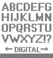 Pixel font background. vector